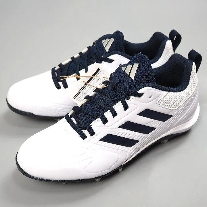 Adidas Stabil 5 Low Spike Calletball Béisbol Blanco/Navy 25cm | 新品 アディダス スタビル 5 ロー スパイク 金具 野球 白/紺 25cm