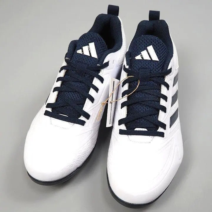 Adidas Stabil 5 Low Spike Calletball Béisbol Blanco/Navy 25cm | 新品 アディダス スタビル 5 ロー スパイク 金具 野球 白/紺 25cm