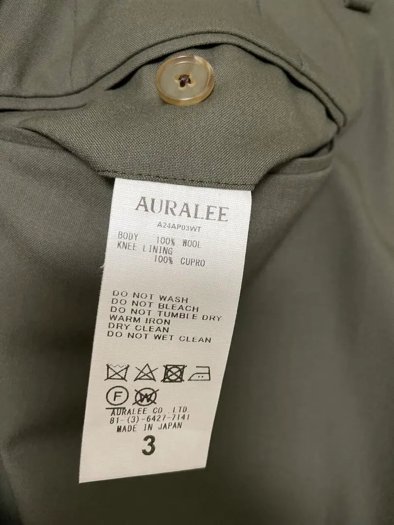 ★24AW AURALEE Pantalones AURALEE Talla 3