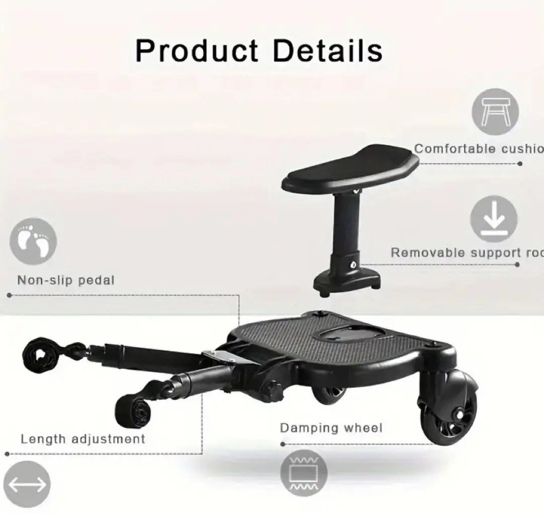 Stroller board, Pedal adapter, Stroller ride board