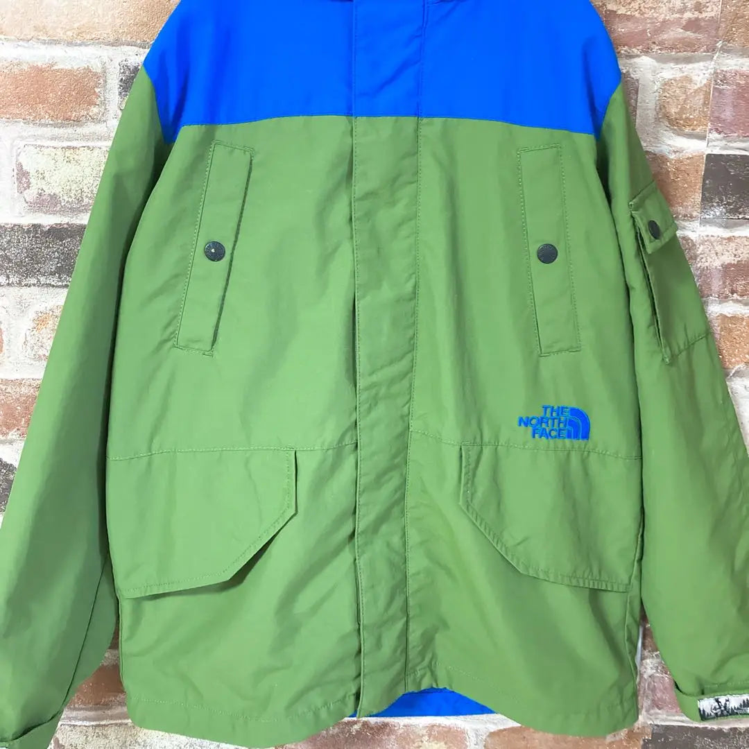 《Kids Size》The North Face Mountain Parka Green Blue 140