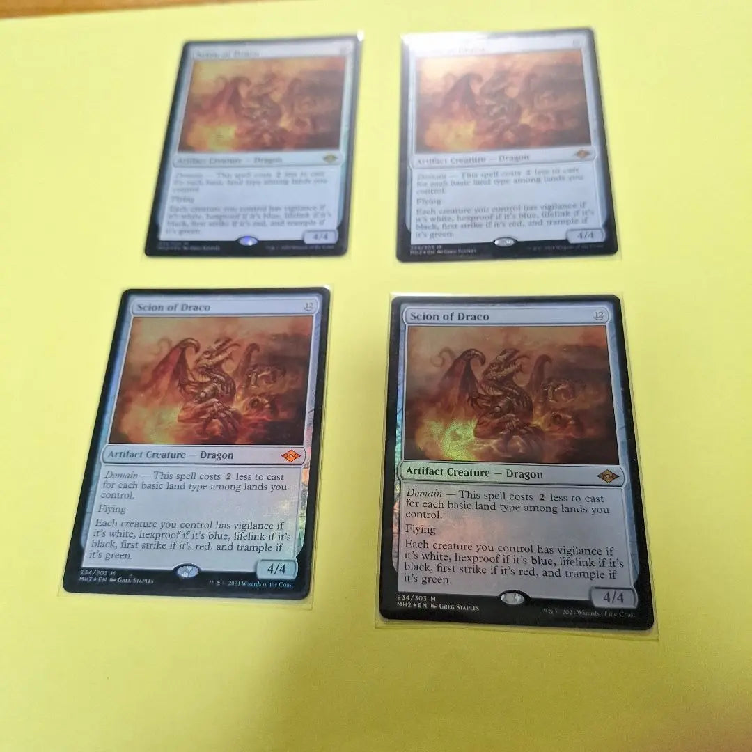 mtg foil Los Descendientes de Draco juego en inglés de 4 | mtg foil ドラコの末裔 英語 4枚セット