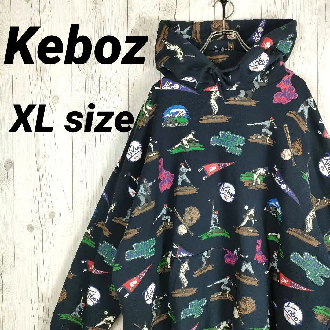 Super rare Keboz hoodie hoodie all-over pattern baseball pattern street exquisite