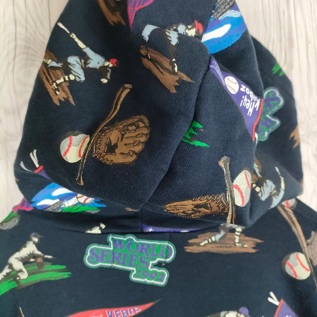 Super rare Keboz hoodie hoodie all-over pattern baseball pattern street exquisite