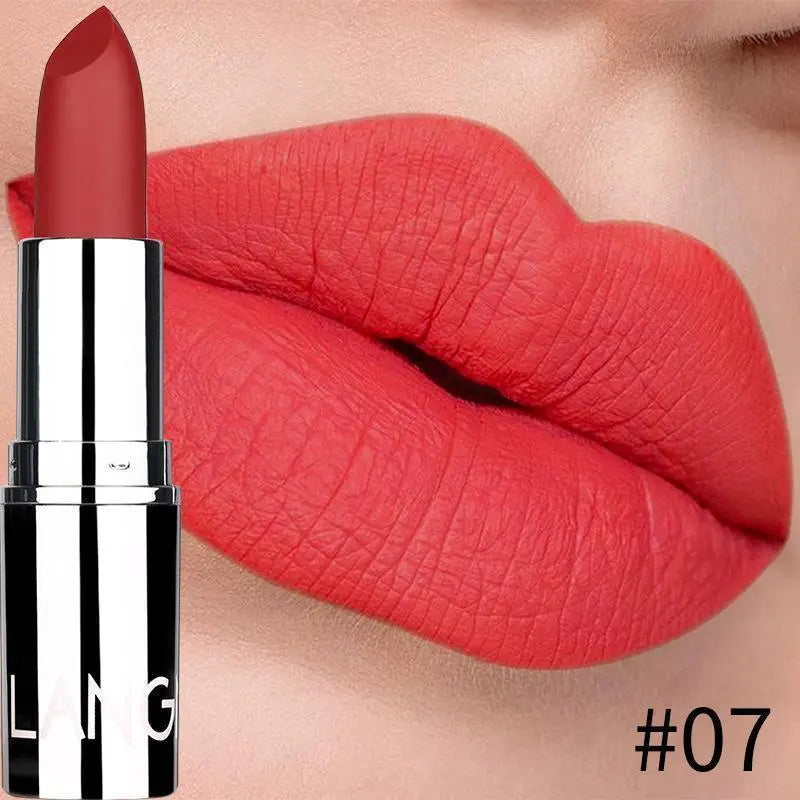 Lápiz labial ☆ 07 ☆ rojo, rojo, rojo, mate, langmanni, labio | 口紅☆07☆rojo,レッド,赤色,マット,LANGMANNI,リップ