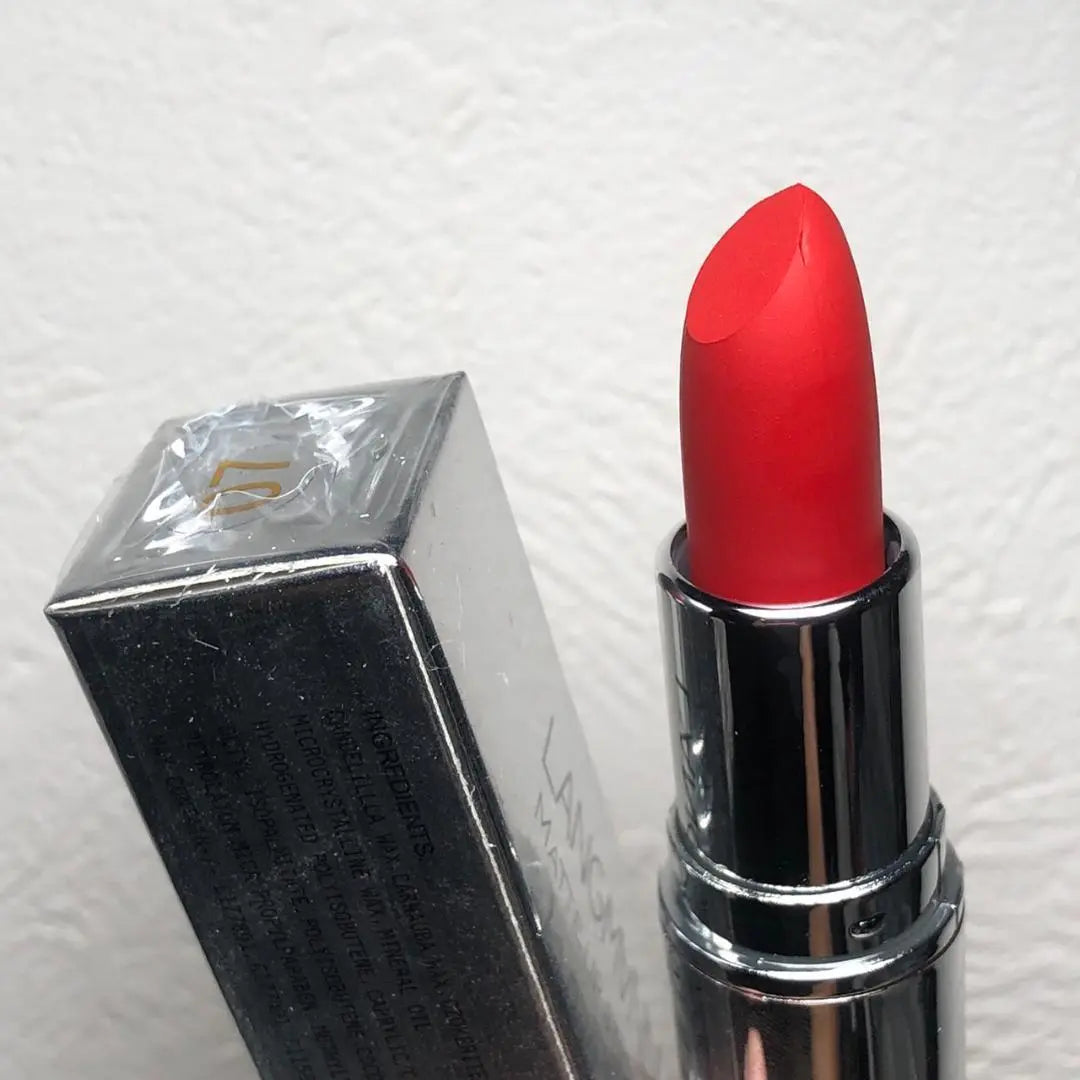 Lápiz labial ☆ 07 ☆ rojo, rojo, rojo, mate, langmanni, labio | 口紅☆07☆rojo,レッド,赤色,マット,LANGMANNI,リップ