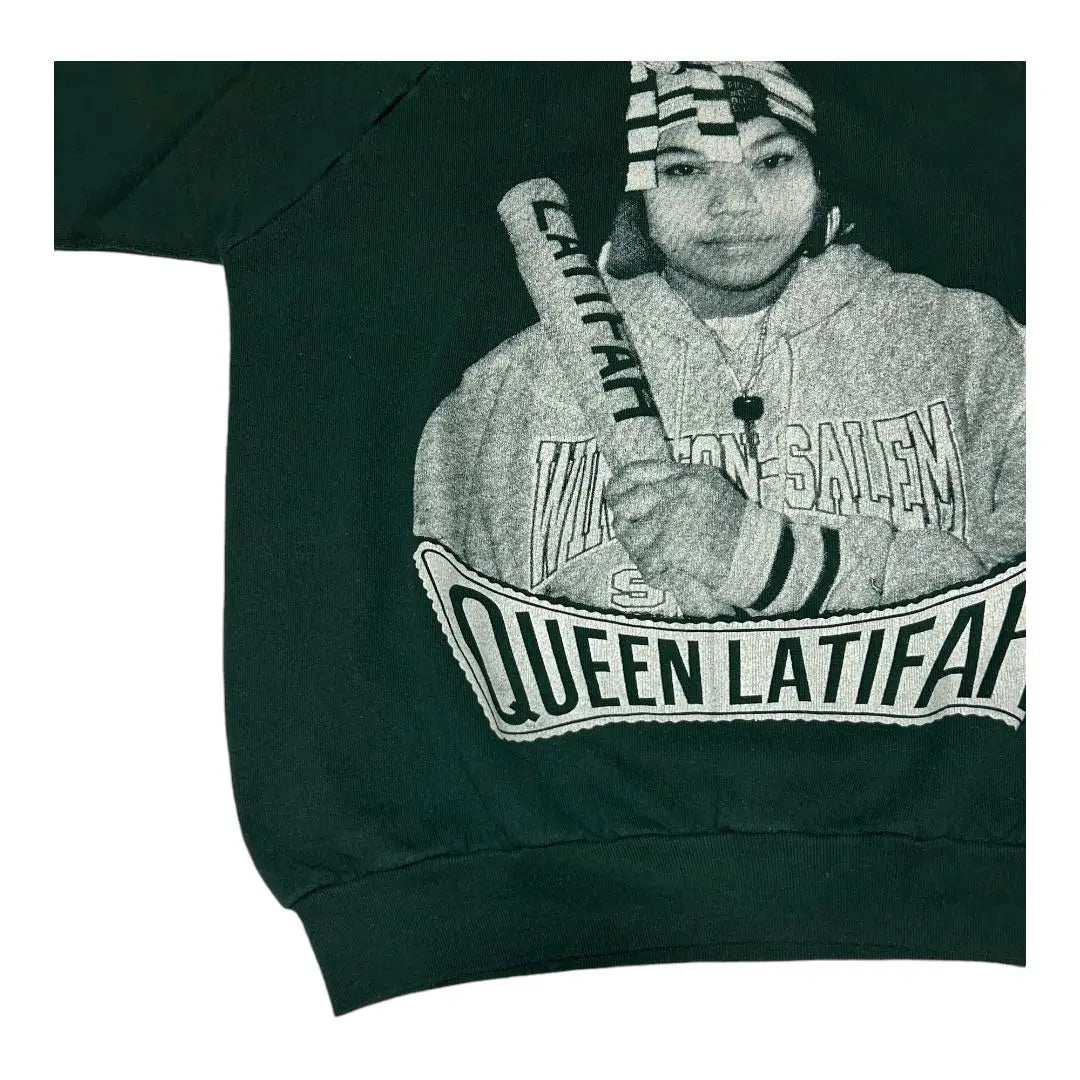 Sudadera Queen Latifah de los años 90 Queen Green L Notation | Queen Latifah de los 90 スウェット Queen グリーン L表記