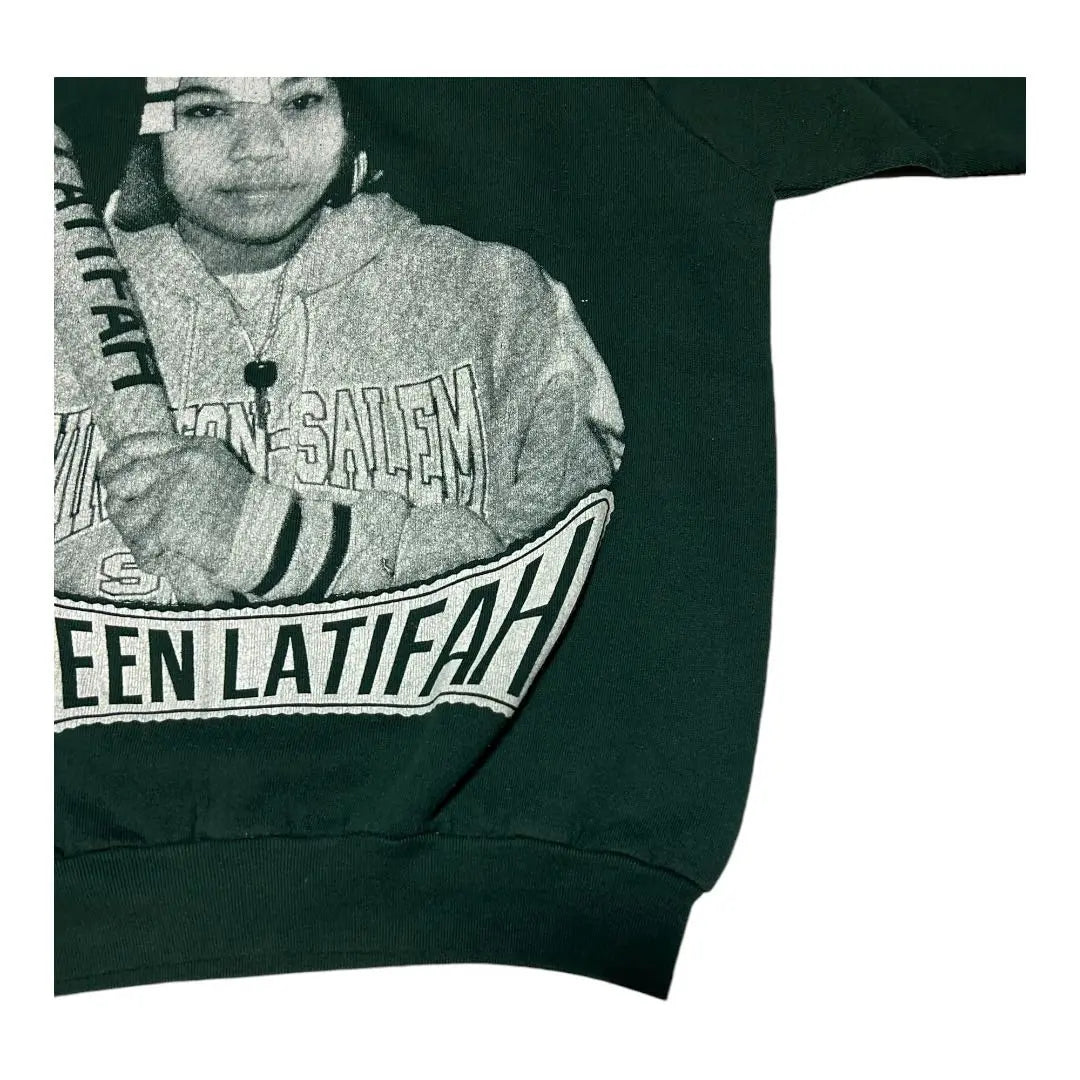 Sudadera Queen Latifah de los años 90 Queen Green L Notation | Queen Latifah de los 90 スウェット Queen グリーン L表記