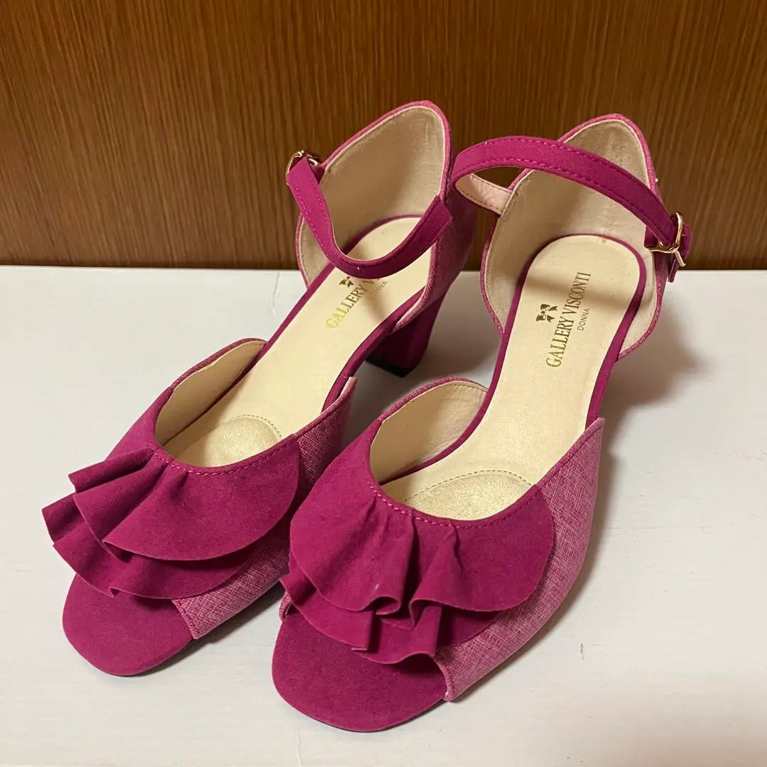 Gallery Bisconti shoes high heels sandals open toe pink