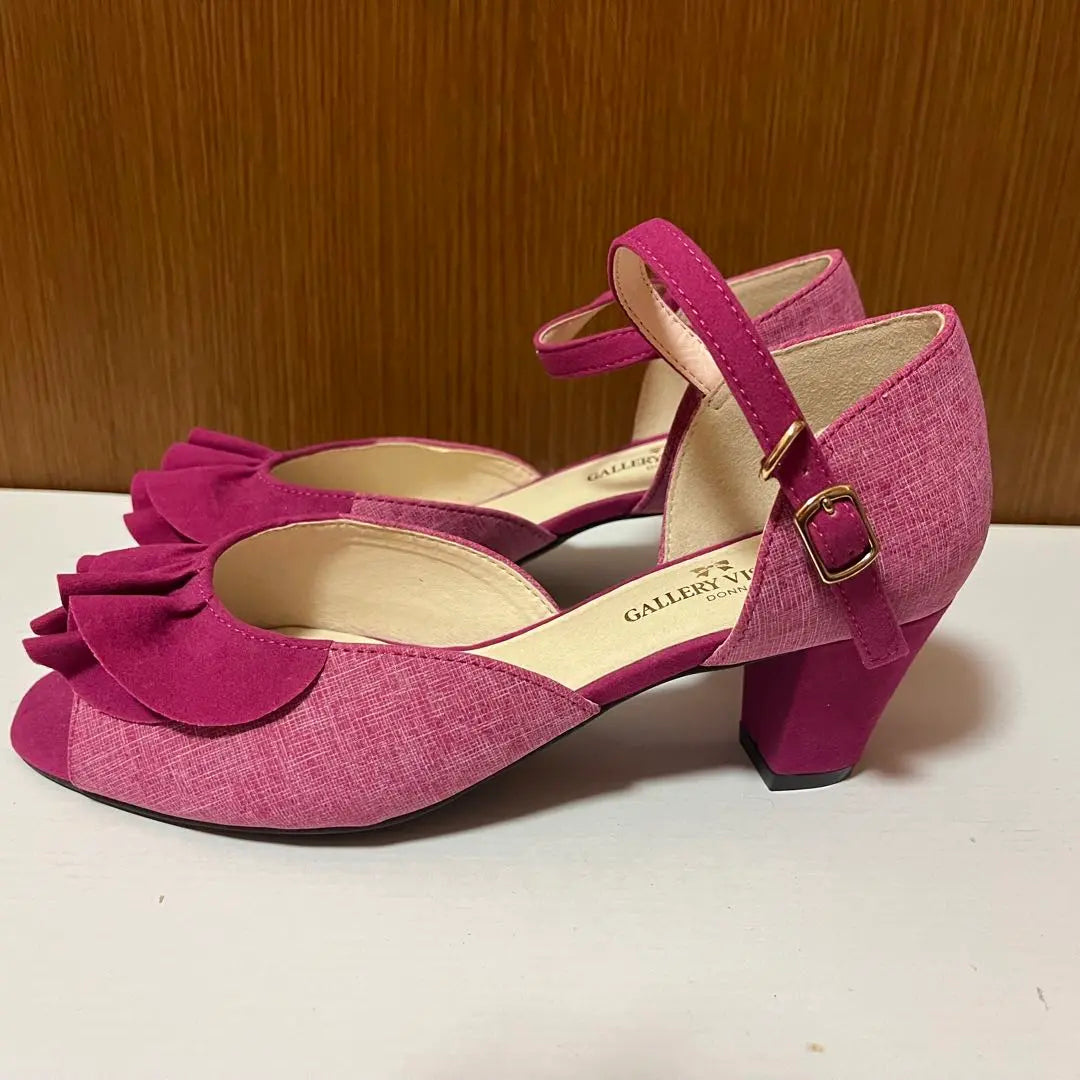 Gallery Bisconti shoes high heels sandals open toe pink