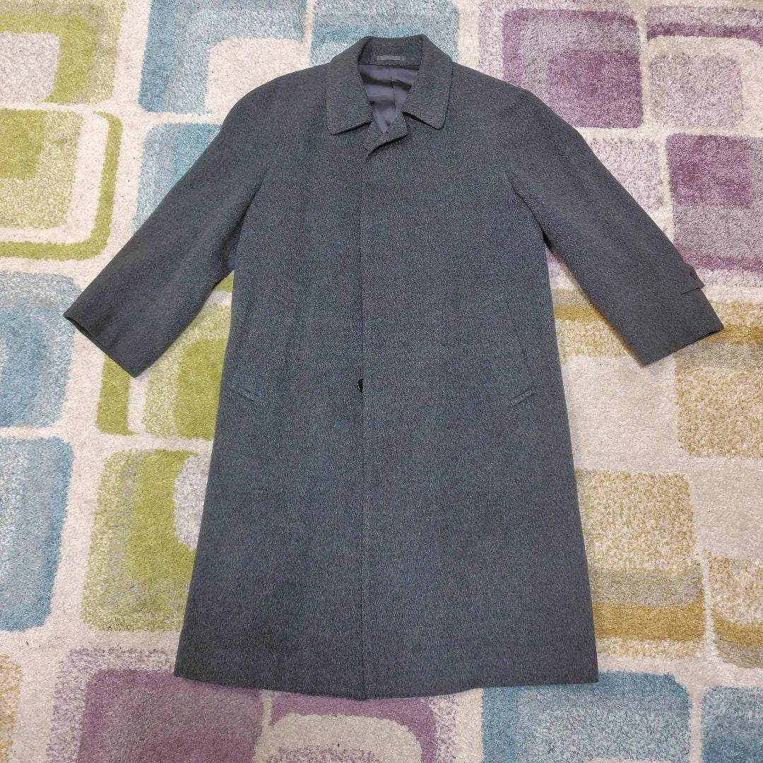 Trench coat, gray, 100% wool