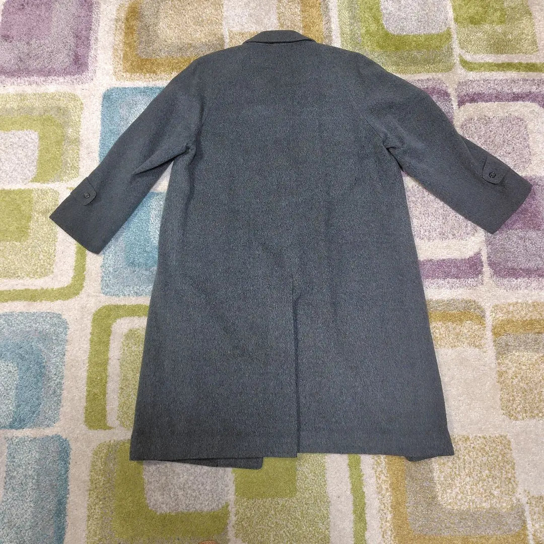 Trench coat, gray, 100% wool