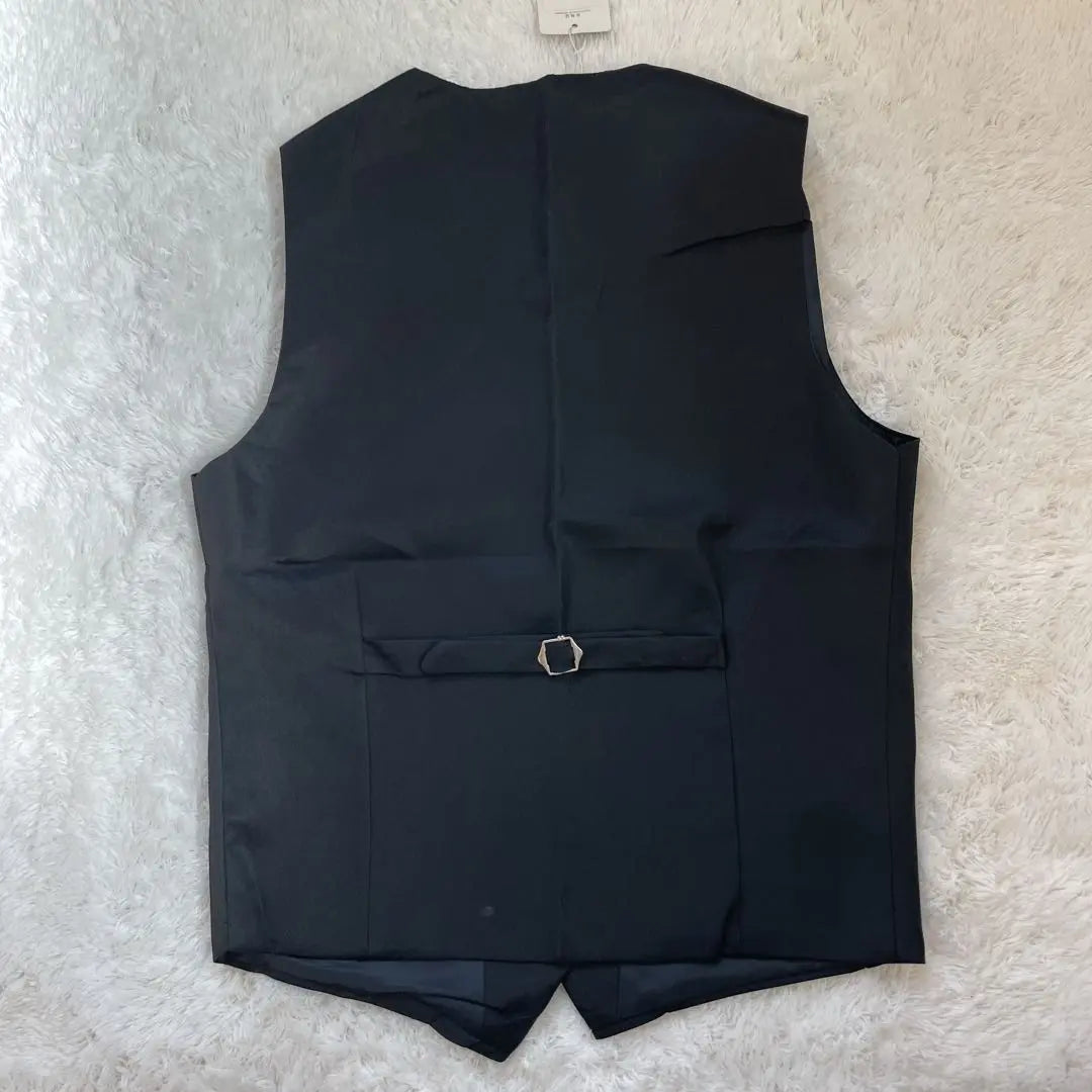 3XL Vest Black Business Formal Suit Gentleman Company Society Black