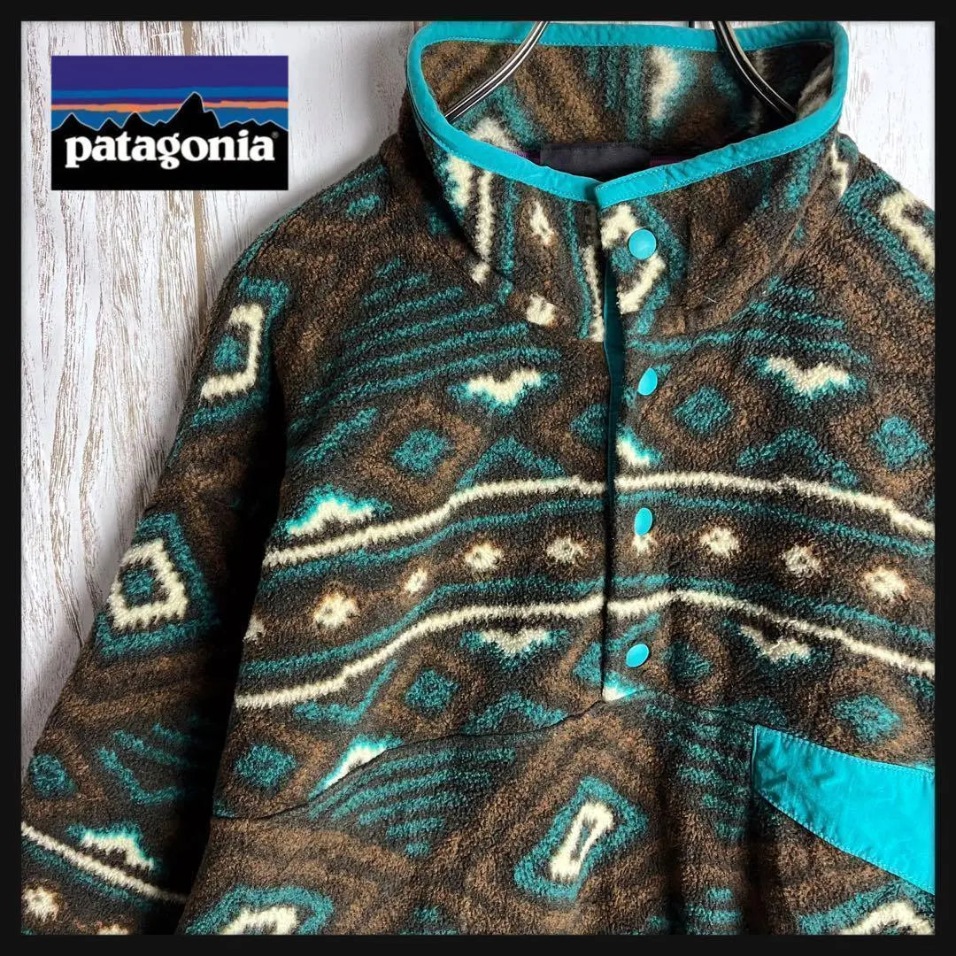 [Diseño poco común] Chaqueta polar Cinchira con estampado integral de Patagonia ⭐︎2013