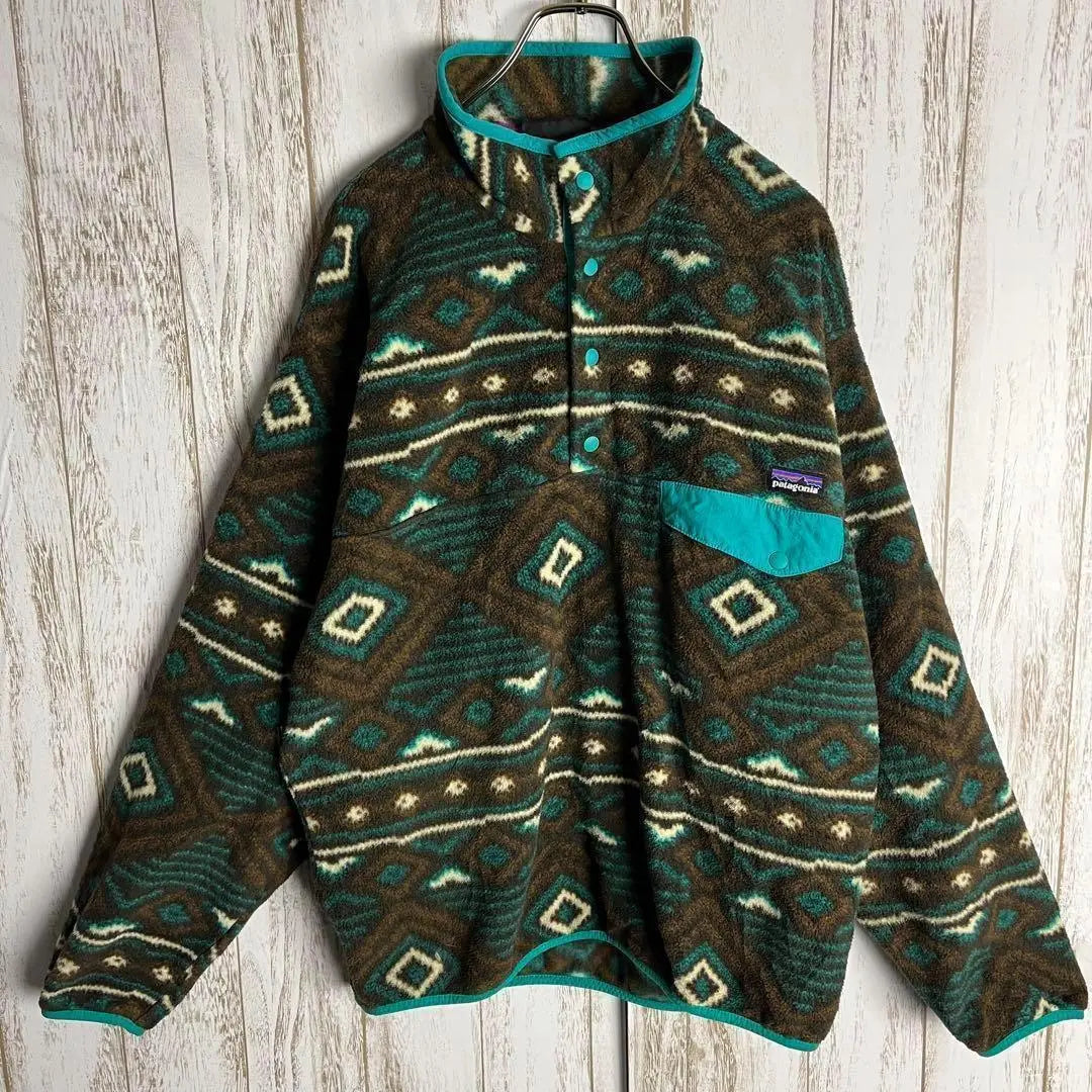 [Diseño poco común] Chaqueta polar Cinchira con estampado integral de Patagonia ⭐︎2013