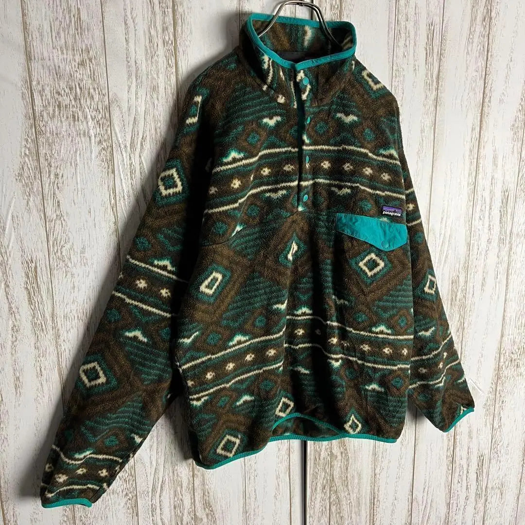 [Diseño poco común] Chaqueta polar Cinchira con estampado integral de Patagonia ⭐︎2013