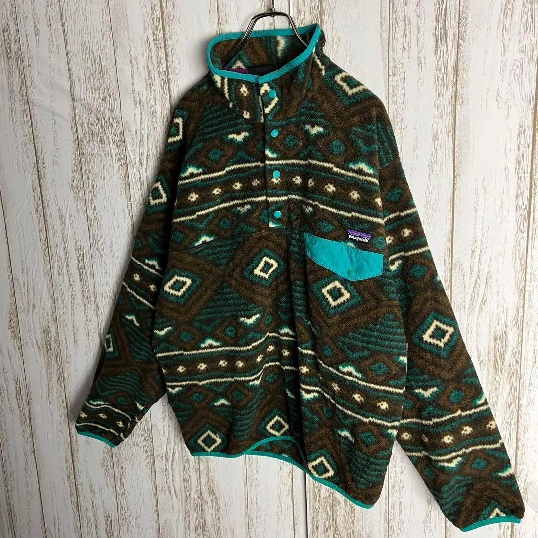 [Diseño poco común] Chaqueta polar Cinchira con estampado integral de Patagonia ⭐︎2013