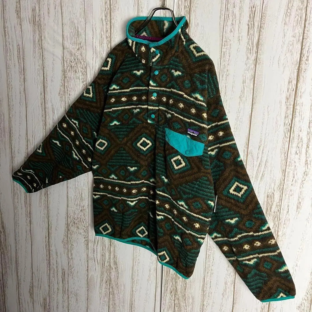 [Diseño poco común] Chaqueta polar Cinchira con estampado integral de Patagonia ⭐︎2013