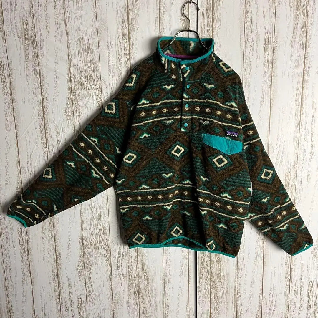 [Diseño poco común] Chaqueta polar Cinchira con estampado integral de Patagonia ⭐︎2013