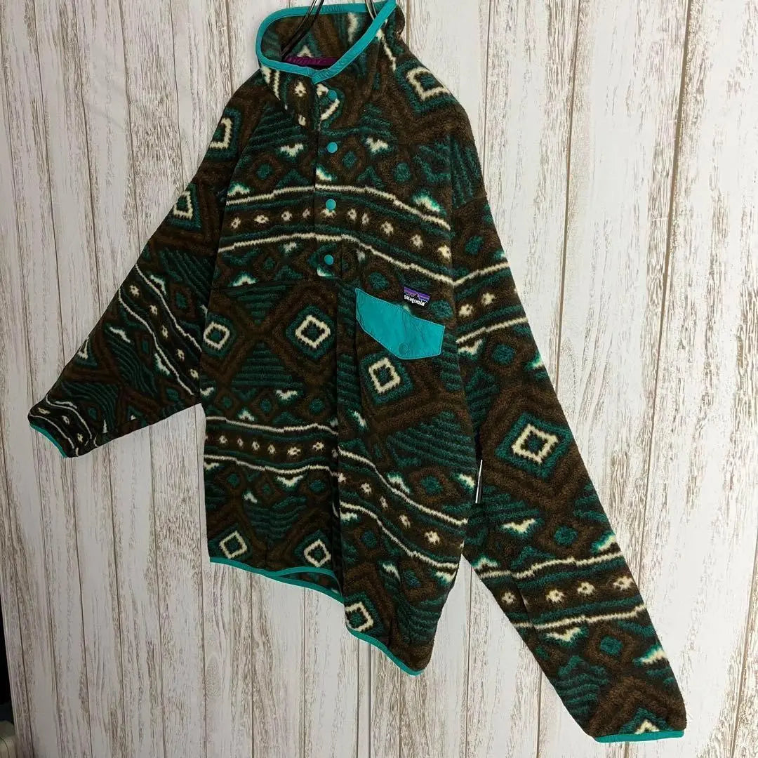 [Diseño poco común] Chaqueta polar Cinchira con estampado integral de Patagonia ⭐︎2013