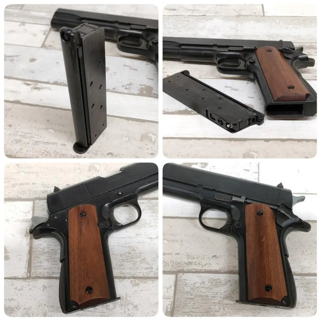 Pistola de gas Western Arms Colt Government 80 Mark IV con empuñadura de madera