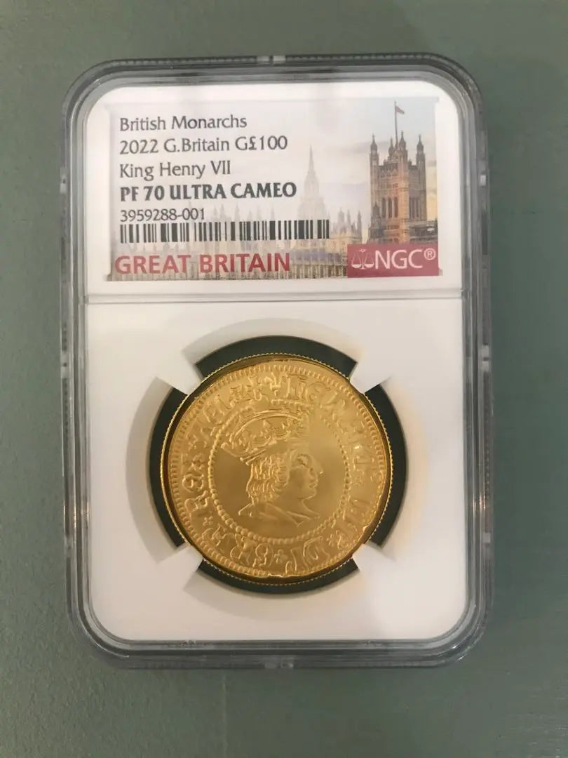 [Original box] British gold coin 1 ons Henry VII