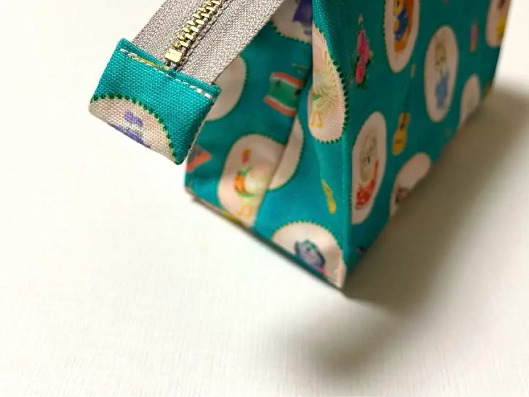 22 fabric Yukiemon♡Tent-shaped pouch Bonbon Journey Turquoise