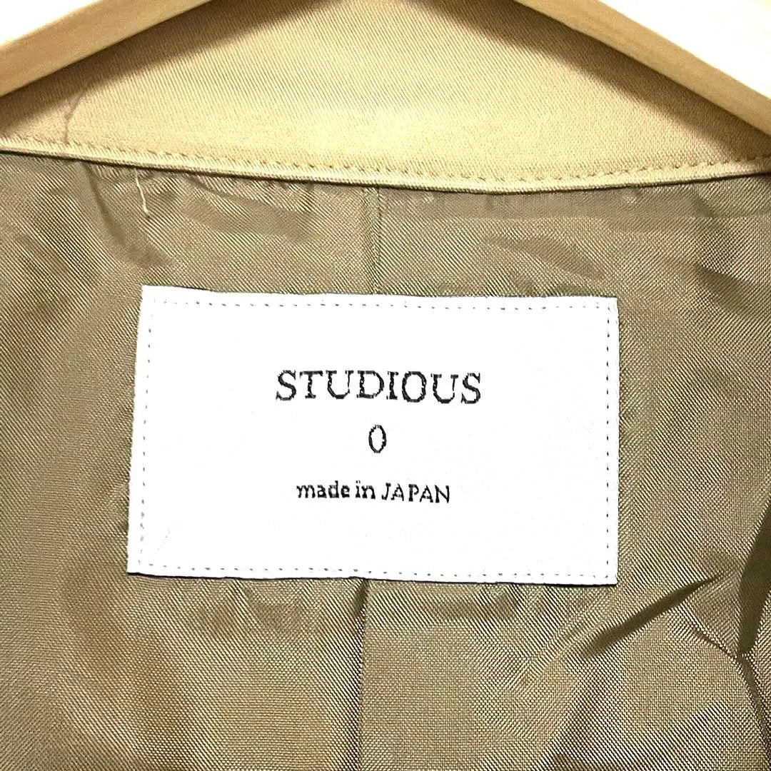 [Vintage] Studious Studios Court camel [XS] | 【ヴィンテージ】STUDIOUS　ステュディオス　コート　キャメル【XS】