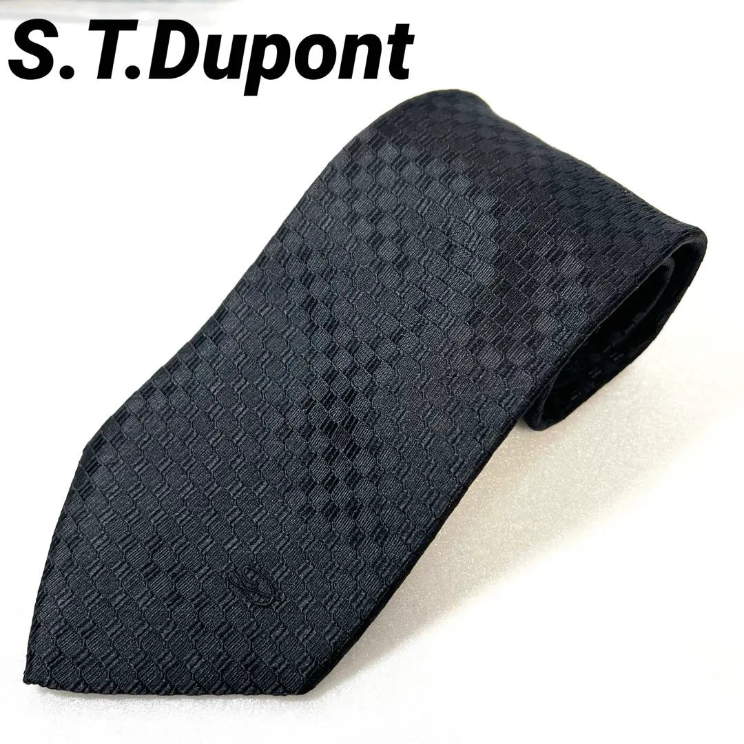 ✨Extremely beautiful✨S.T.Dupont Este Dupont Tie 100% Silk | ✨極美品✨S.T.Dupont エステーデュポン ネクタイ シルク100%