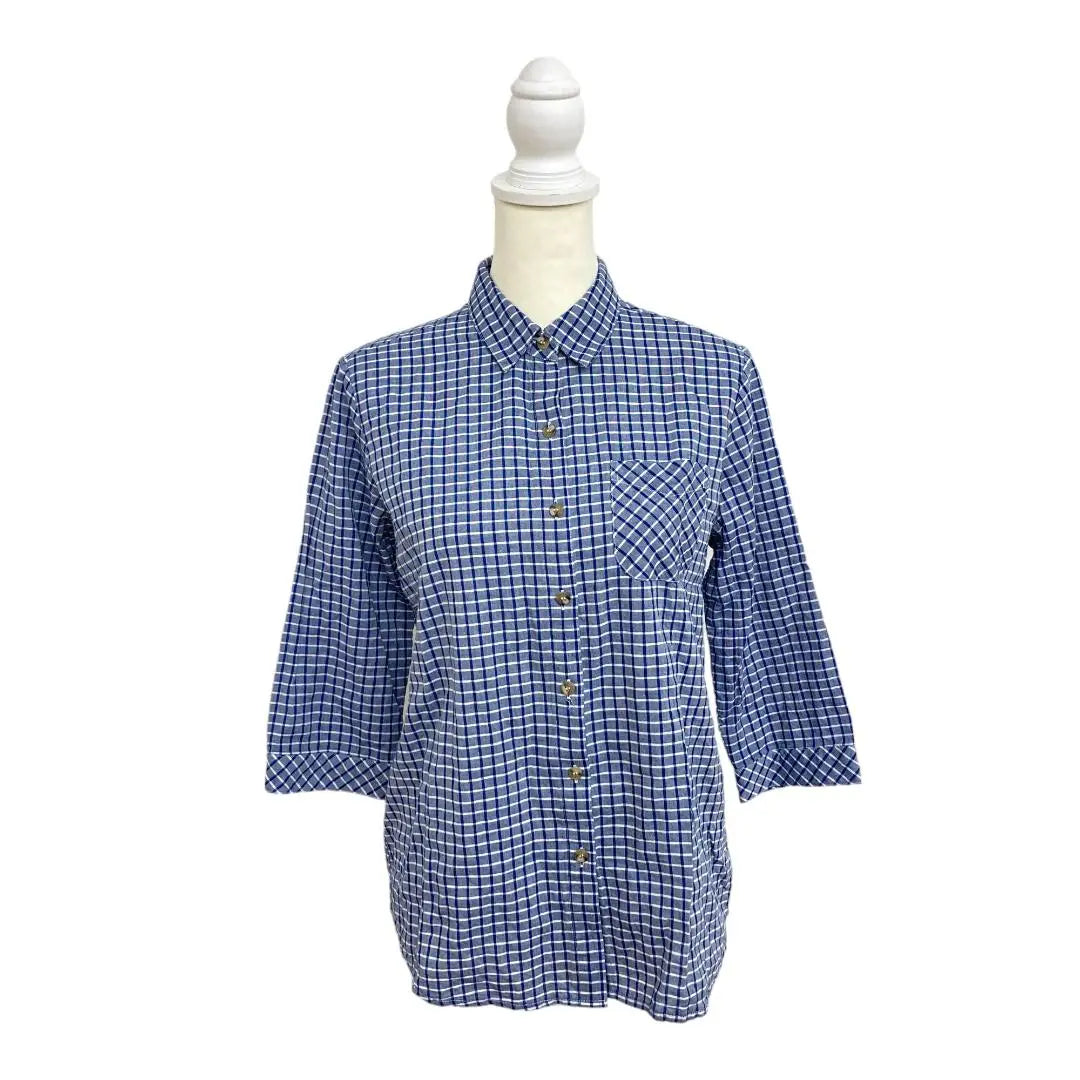 ★ Belleza MOCKA GIENE Mokkagine Camisa Azul Kasual M | ★美品 mocka giene モッカギーネ ブルー シャツ カジュアル Ｍ