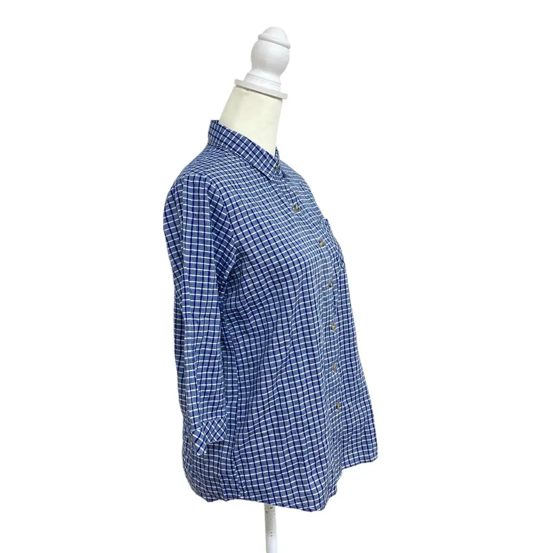 ★ Belleza MOCKA GIENE Mokkagine Camisa Azul Kasual M | ★美品 mocka giene モッカギーネ ブルー シャツ カジュアル Ｍ