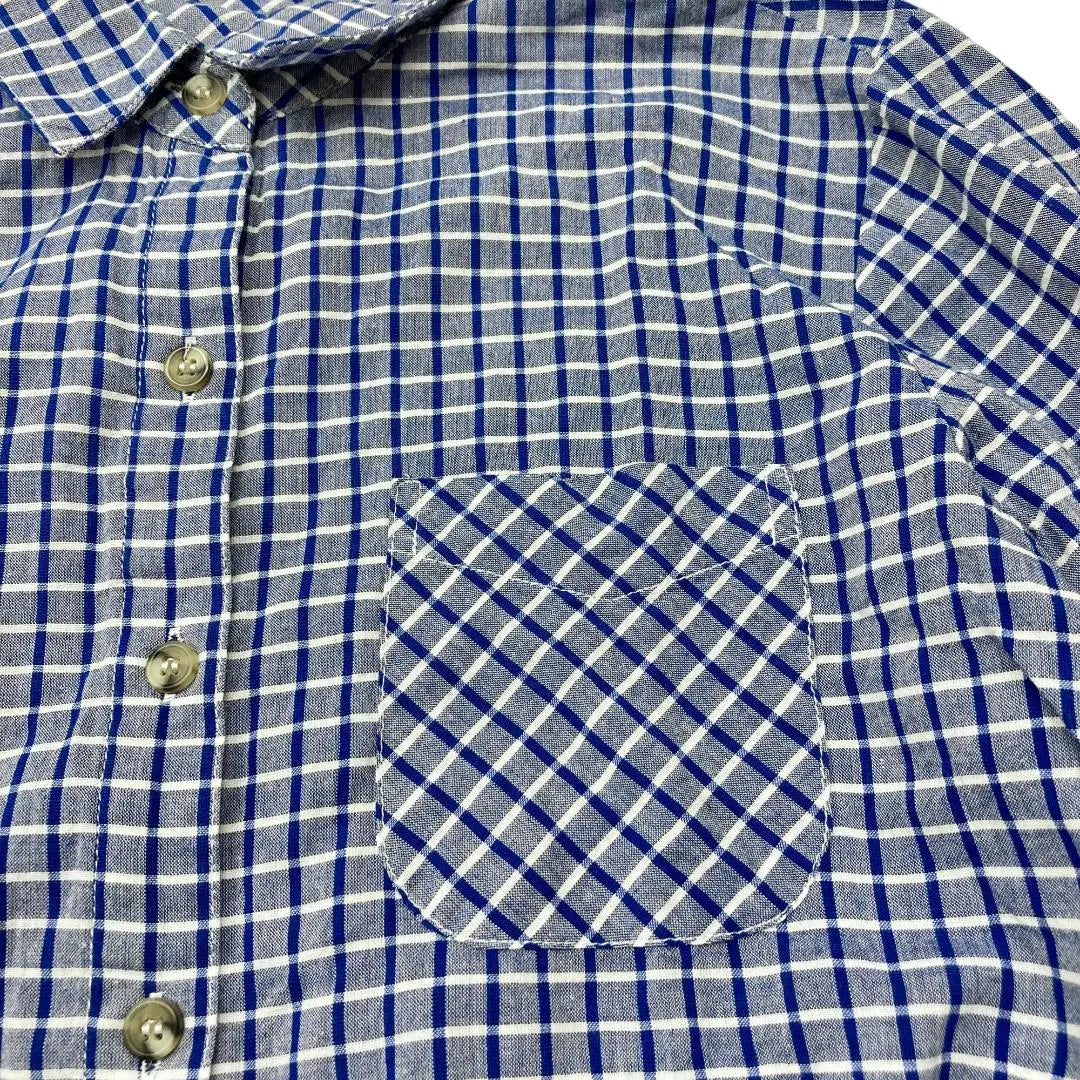 ★ Beauty MOCKA GIENE Mokkagine Blue Shirt Kasual M