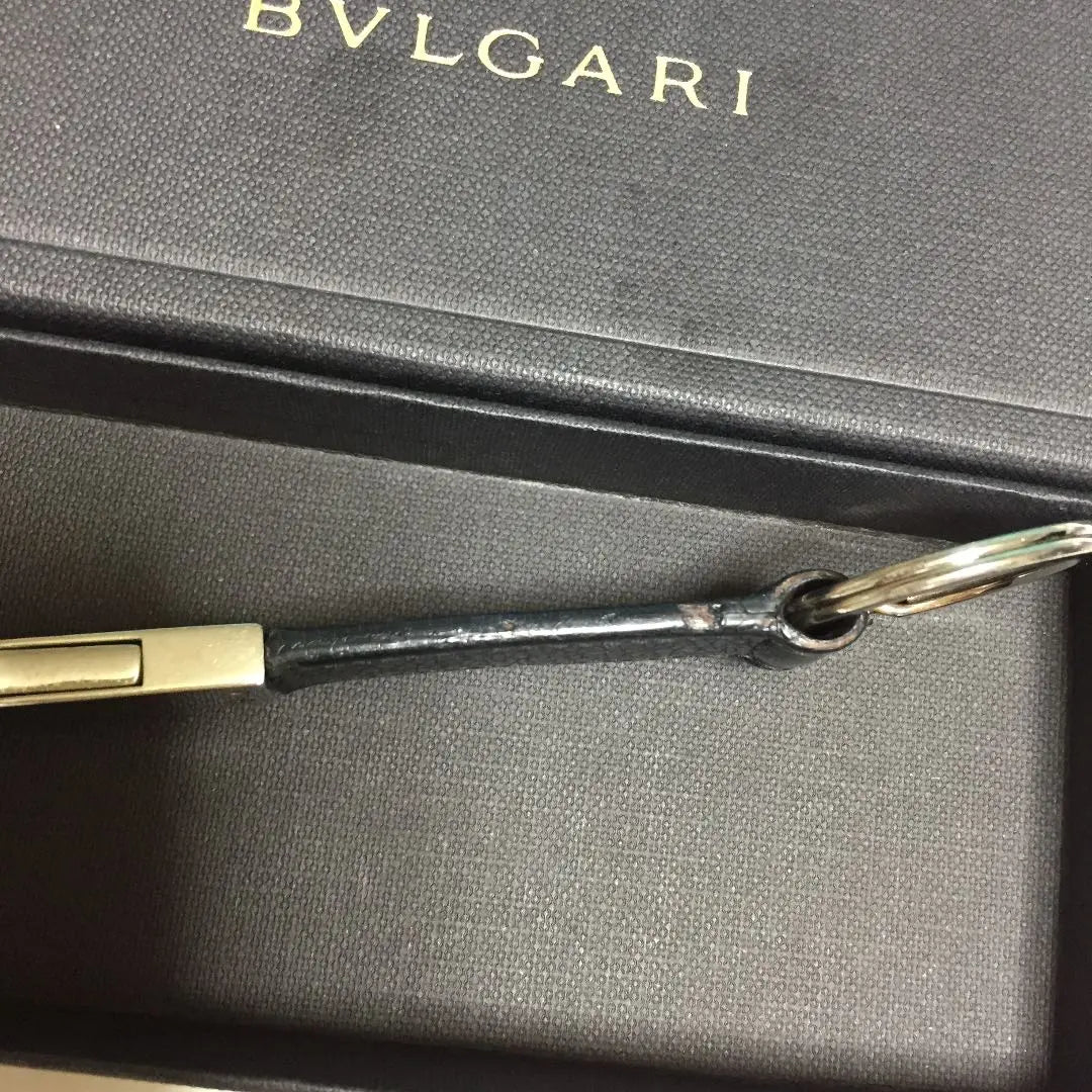 ★ Dedicated for Tadiuru -sama ✨Brigari BVLGARI Keyling / Leather Silver / Black ✨