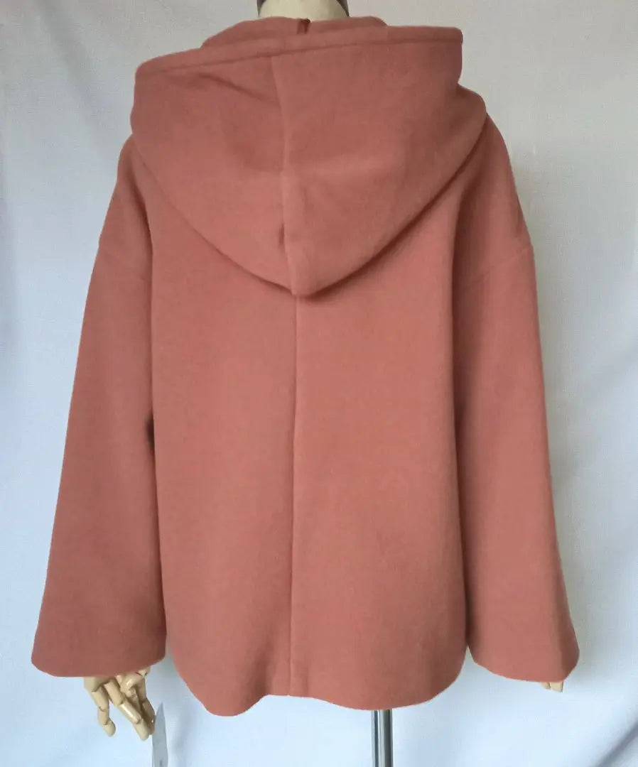 NATURAL BEAUTY BASIC hooded drop shoulder A-line coat