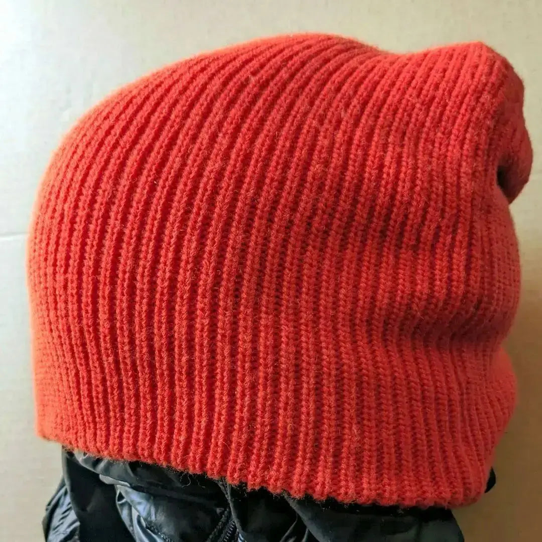 [United arrows blue label] Beanie ☆ orange vintage clothing * Beautiful item