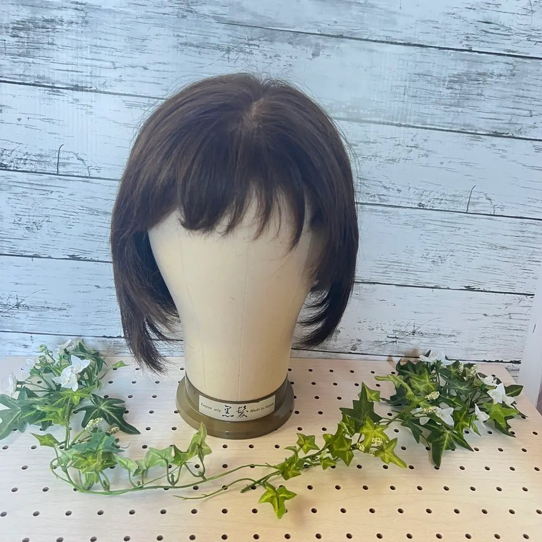 High-quality medical wig, human hair, brown short wig, Svenson, priced at 280,000 yen