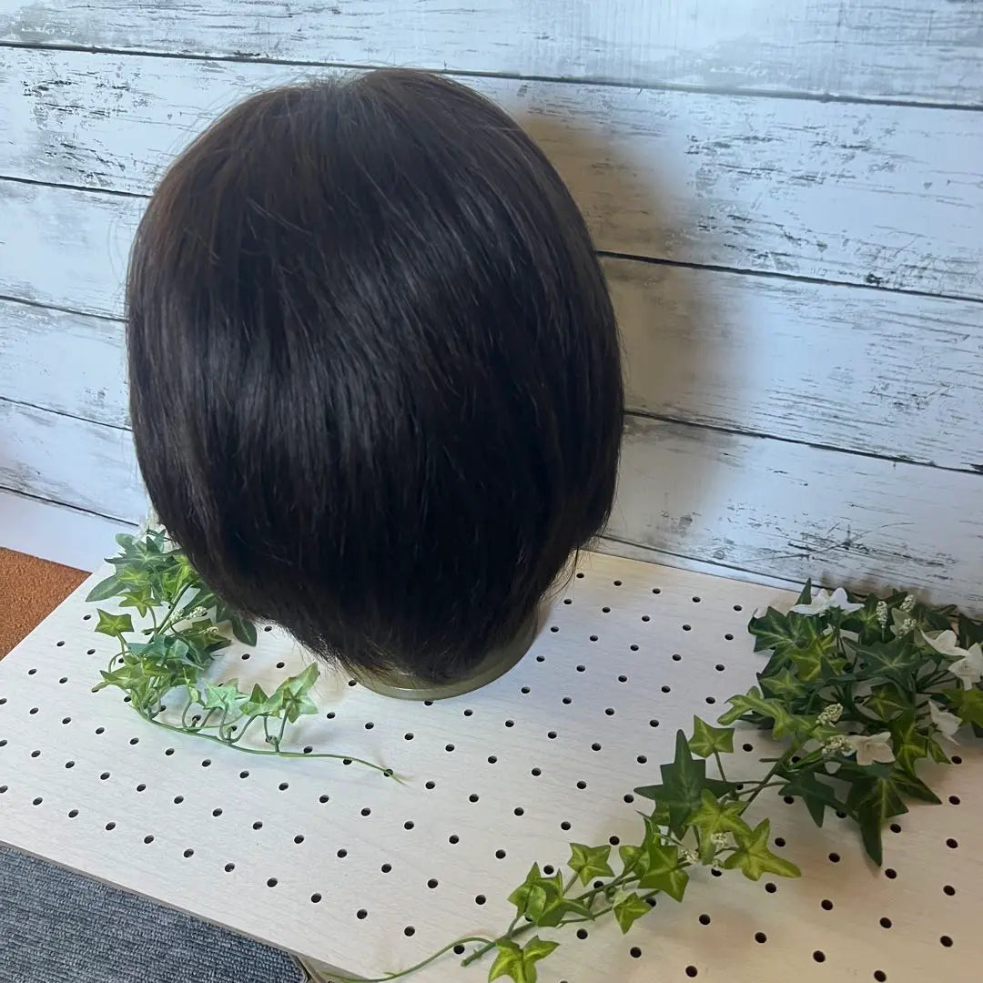 High-quality medical wig, human hair, brown short wig, Svenson, priced at 280,000 yen