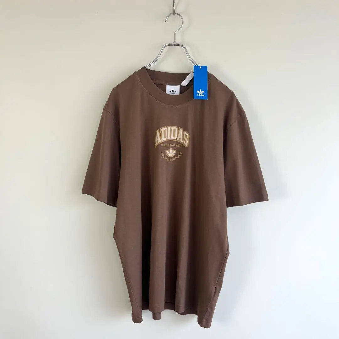 ☆ Camiseta holgada adidas Originals con diseño universitario de patrón raro | ☆レア柄 カレッジデザイン adidas Originals Tシャツ ゆるだぼ