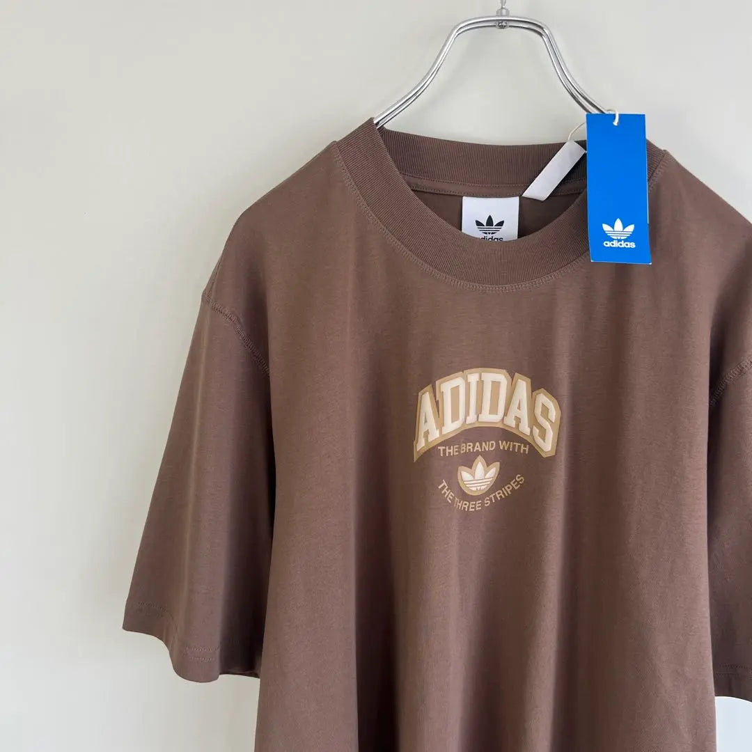 ☆ Camiseta holgada adidas Originals con diseño universitario de patrón raro | ☆レア柄 カレッジデザイン adidas Originals Tシャツ ゆるだぼ