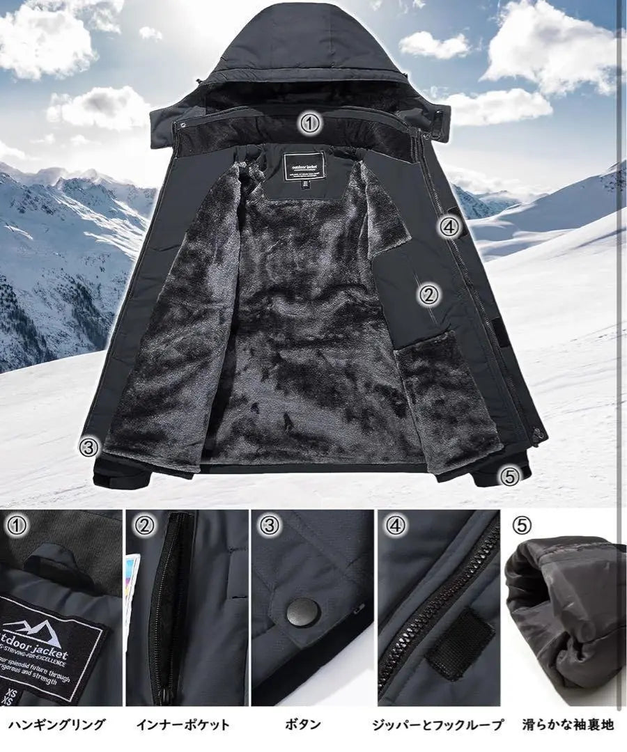 ¡¡¡Oferta!!! Chaqueta de exterior para hombre, multifuncional, resistente al viento, para clima frío, ropa de montañismo, forro boa 3X