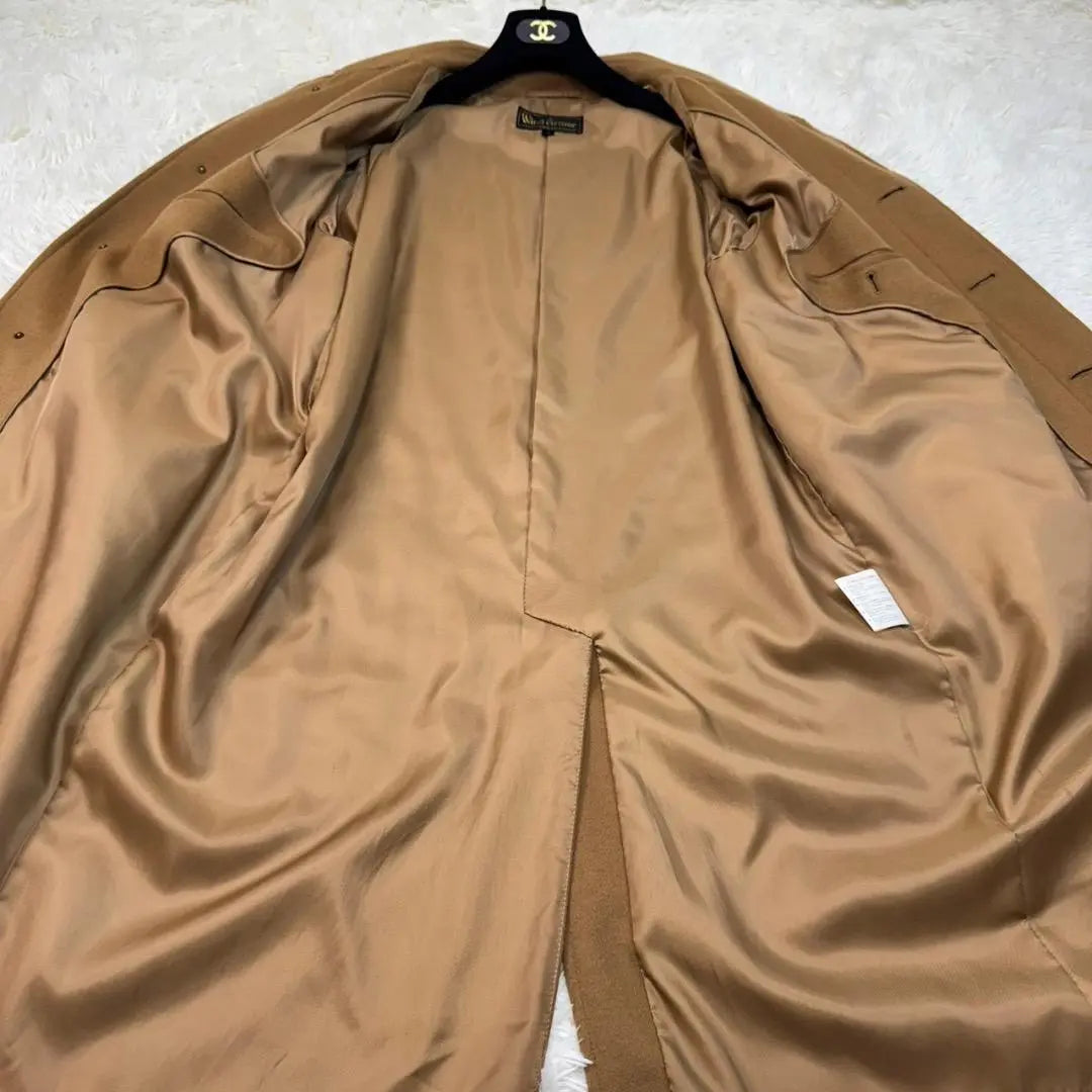 Very beautiful item✨Wind Armor stainless steel collar coat 100% cashmere camel M