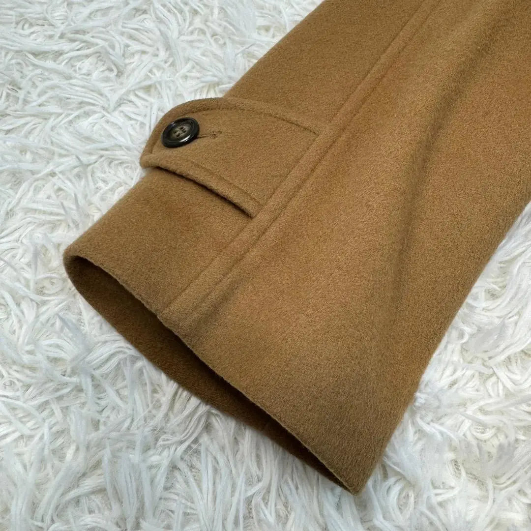 Very beautiful item✨Wind Armor stainless steel collar coat 100% cashmere camel M