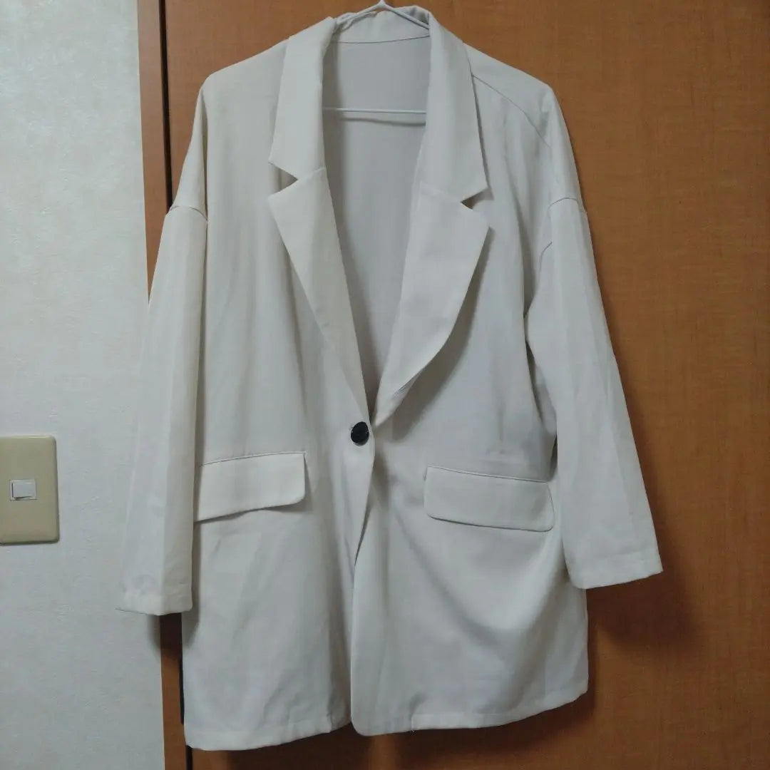 Ivory Single Button Jacket M size