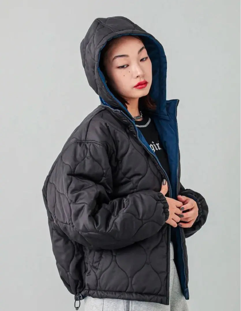 ♥ Xgirl Down Jacket Blue Black Blue Black ♥