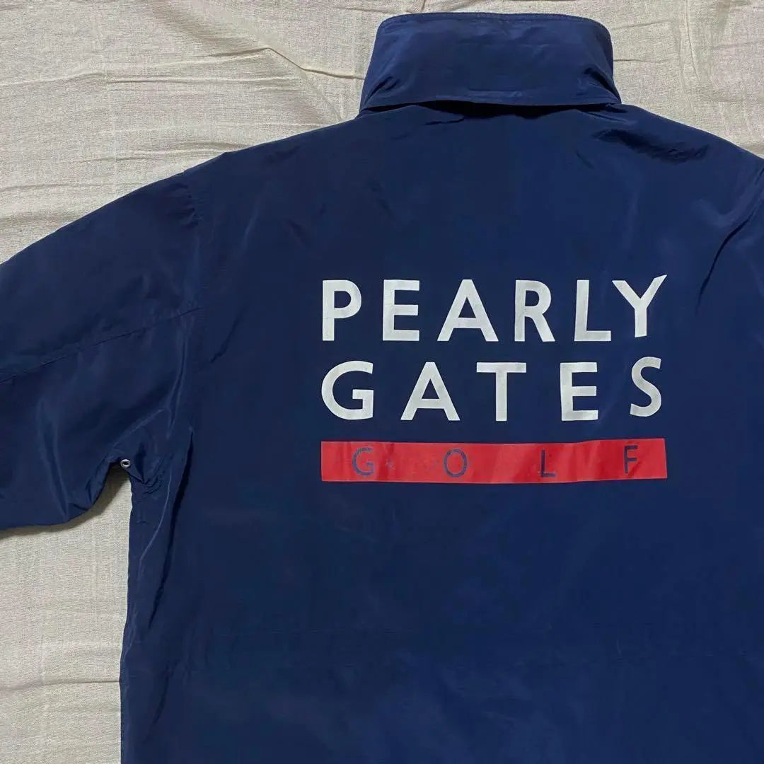 ●Pearly Gates●Nylon Jacket Navy Golf Men's Hoodie