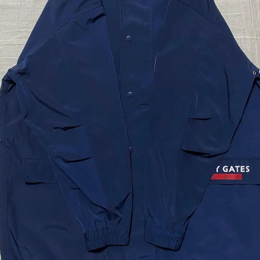 ●Pearly Gates●Nylon Jacket Navy Golf Men's Hoodie