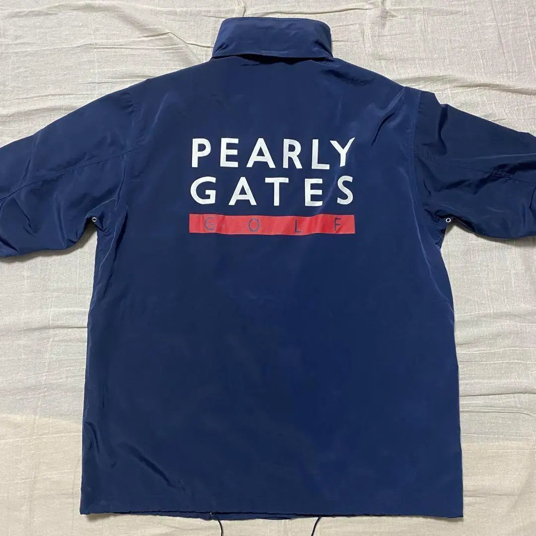 ●Pearly Gates●Nylon Jacket Navy Golf Men's Hoodie