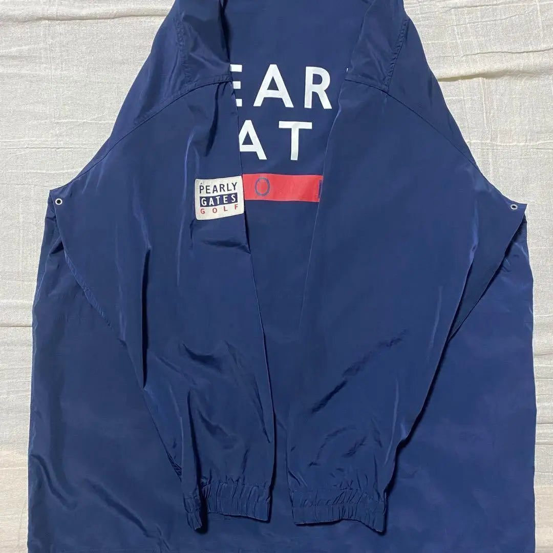 ●Pearly Gates●Nylon Jacket Navy Golf Men's Hoodie