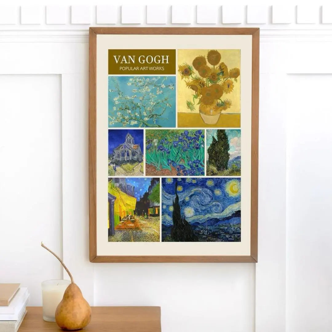 ★Very popular★Art poster 7 popular works by Van Gogh included in one poster A3