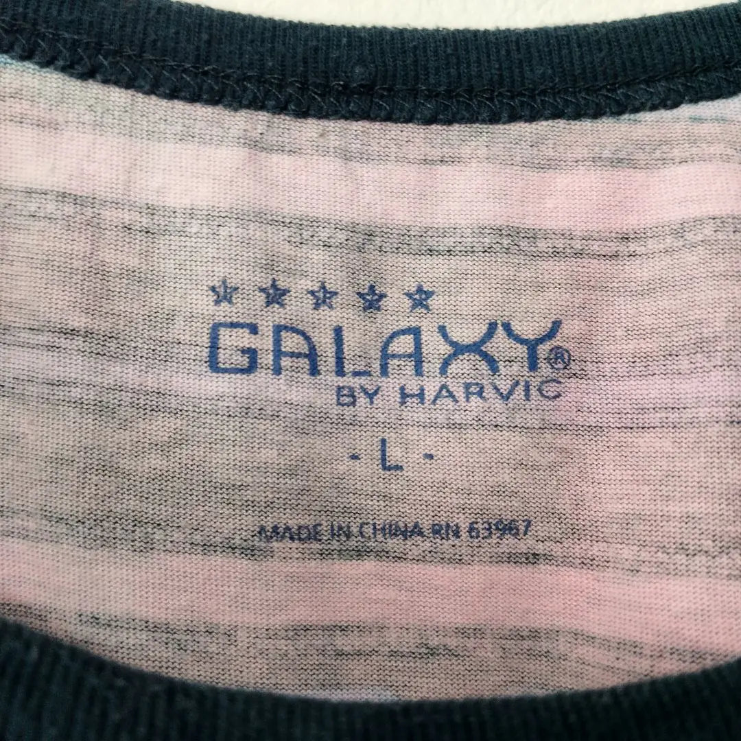 Camiseta sin mangas USA Vintage GALAXY L con estampado integral azul